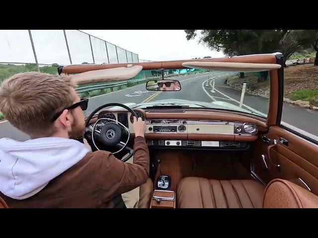 AMAZING Driver Level Mercedes Benz 280SL goes for a Test Drive