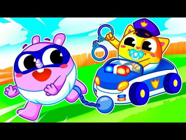 Baby Police Officer Chase Thief Song ‍️ | Fun Police Adventure by Toddler Zoo