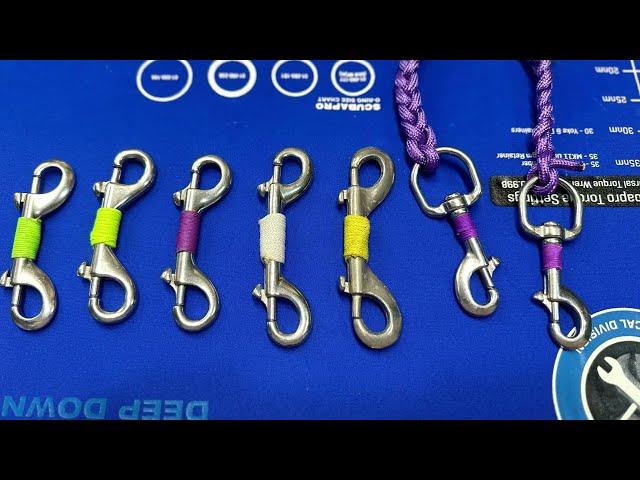 Scuba shack ticking Bolt snap guide