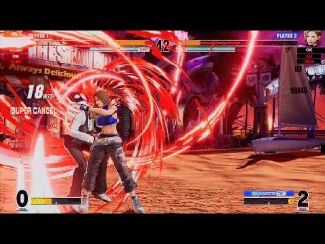 KOF15　チャンピオンvsチャンピオン　世界１位ブルーマリー　上手すぎる…３４HITコンボ　神マリー降臨