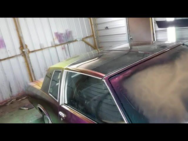 True Gritt Customs Monte Carlo SS chameleon paint job "ALLKANDY WET WET CLEARCOAT "