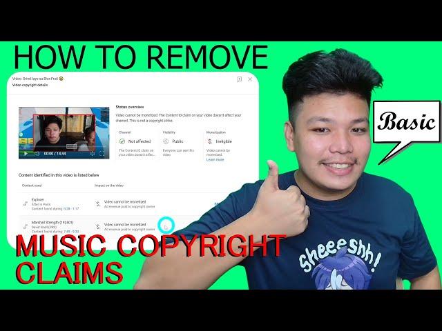 Paano Alisin ang Music Copyright Claim sa Video mo sa Youtube?!