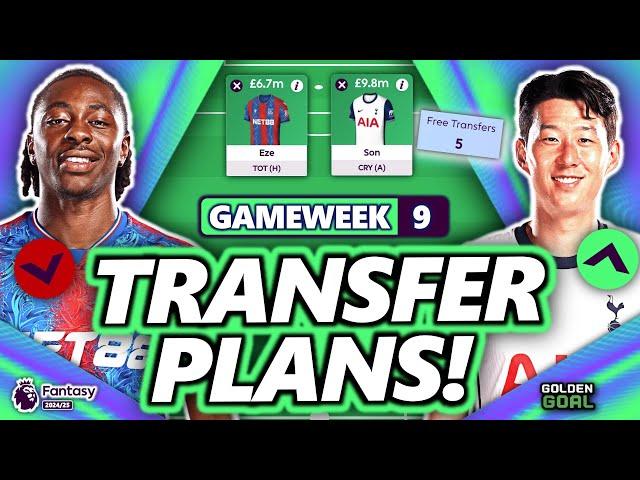 EZE OUT! MY FPL GAMEWEEK 9 TRANSFER PLANS! | Fantasy Premier League 24/25