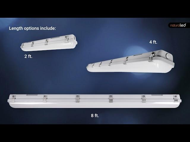 Selectable Color Temp & Wattage on LED Vapor Tight Linear!