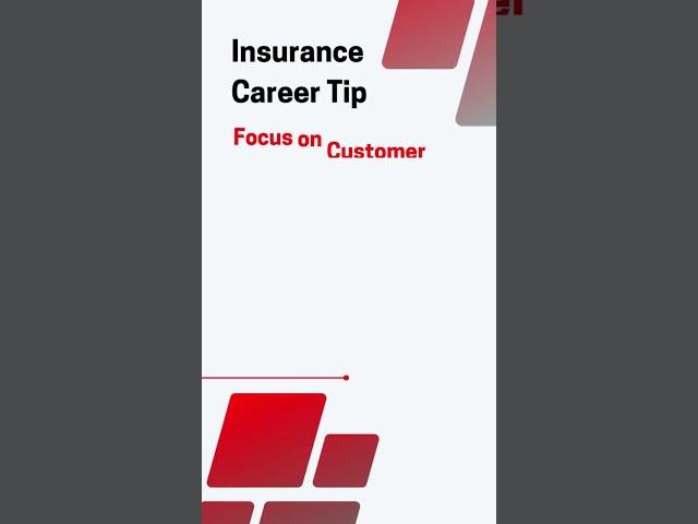 Insurance Career Tip 5