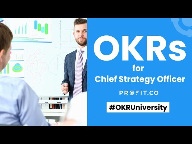 Get started with OKRs - Chief Strategy Officer. | Profit.co Demo