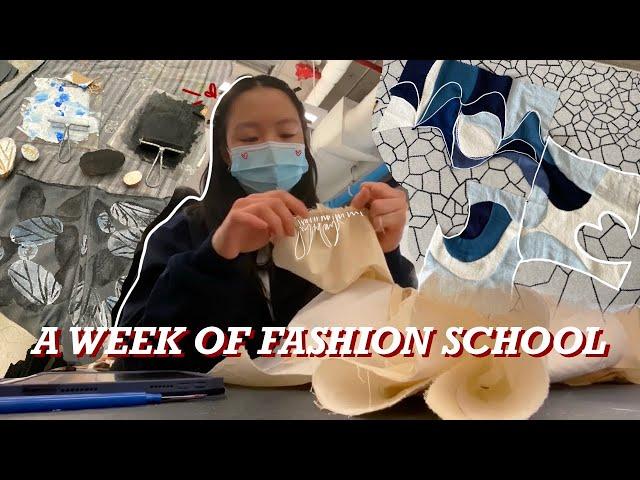 a week of fashion school & living alone | NYC fashion student, Parsons art school vlog