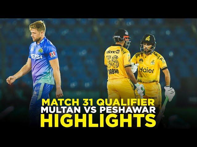 PSL 9 | Full Highlights | Multan Sultans vs Peshawar Zalmi | Match 31 | Qualifier | M2A1A