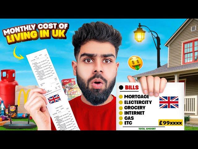 The REAL Cost of Living in UK| How much does it Cost to Live in UK 2024 |My Monthly Expenses in UK