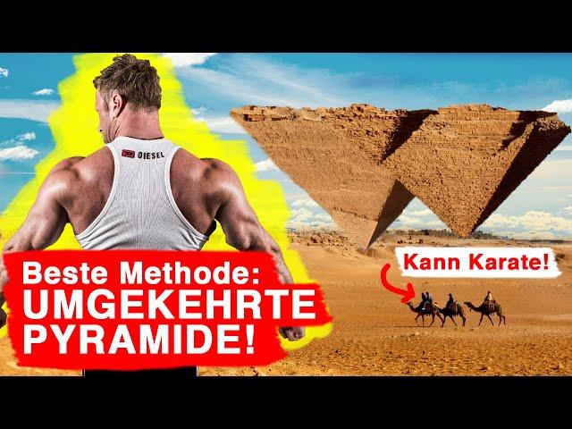 UMGEKEHRTE PYRAMIDE! BESTE METHODE! | BEISPIELSATZ - SO geht es wirklich! | KRAFT & MASSE