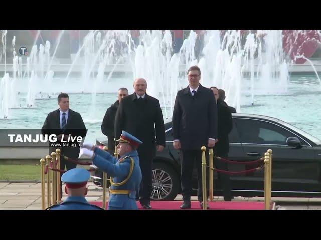  Belarus and Serbia National Anthem Played by Serbian Military Bands | Lukashenko's Visit 2019