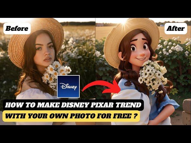 How to turn your photo into Disney Pixar | How to Transform a Real Photo into 3D Pixar | Pixar trend