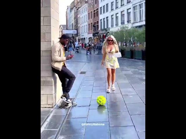 Football lovers funny shot don't miss end