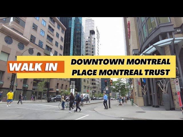 Downtown Montreal Walk Tour in 4K! Summer 2024 - 4K