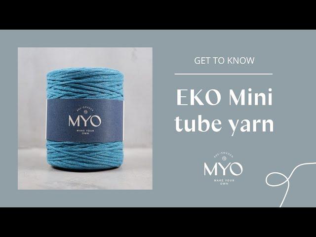 EKO Mini - 80% Recycled tube yarn for crocheting