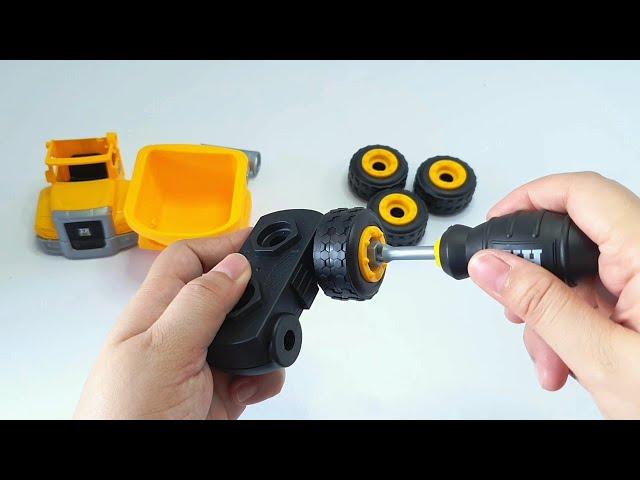 DIY Dump Truck Toy. Construction truck toy assembly!