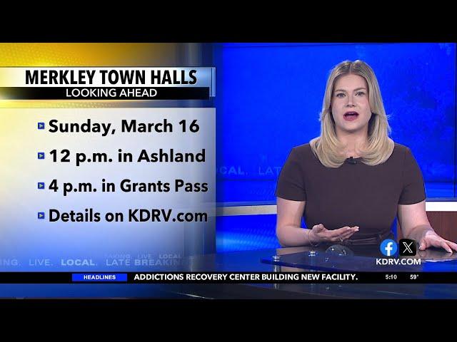 Sen. Jeff Merkley holding town halls in Southern Oregon