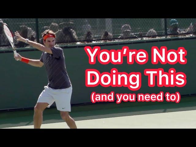 The Forehand Technique Only High Level Players Use (Advanced Tennis Tip)