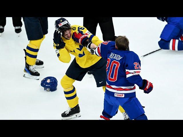 USA vs. Sweden ends in brawl at 2024 WJC Gold Medal Game