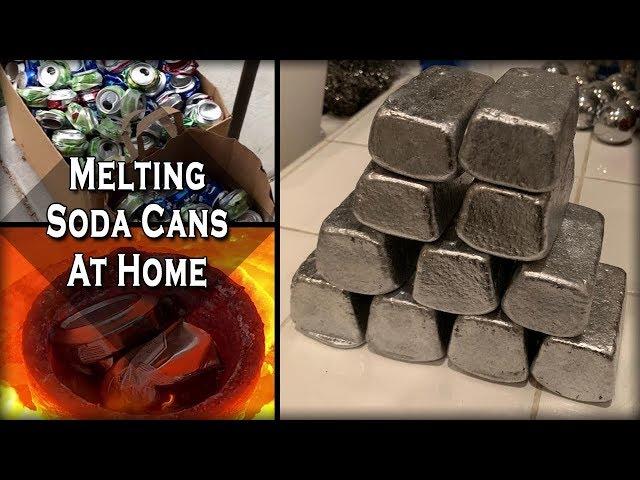 Melting Aluminum Cans At Home - Easy DIY Recycling Process