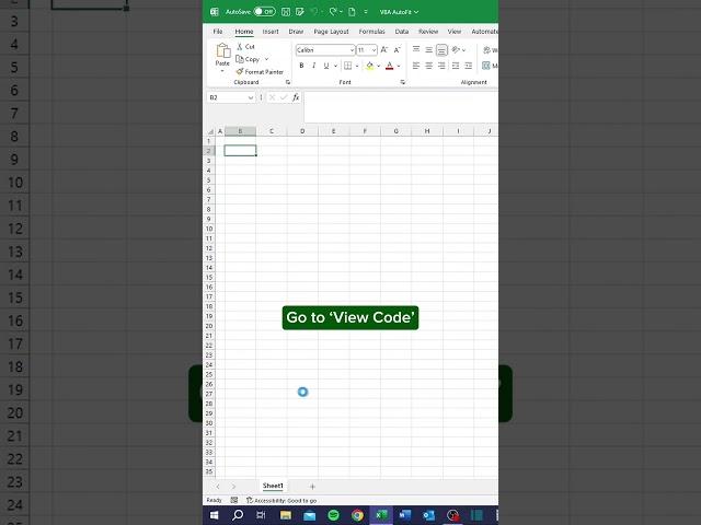 VBA AutoFit in Excel‼️ #excel