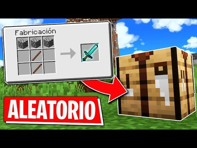 ¡TODOS los CRAFTEOS son ALEATORIOS!  CONSIGUE TODO en MINECRAFT