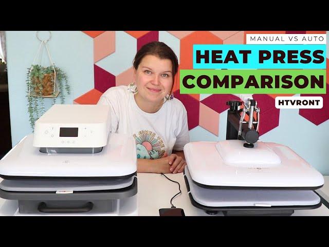 HTVRONT Manual Heat Press vs Auto Heat Press