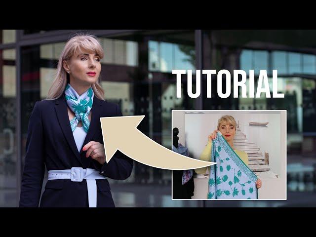 Chic and cozy: instructions for tying a scarf 30 second quick guide!