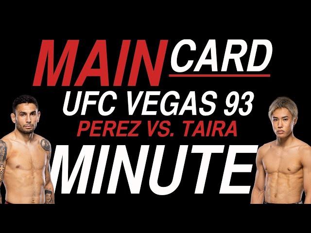 Best UFC Vegas 93 Bets | 60 Sec Full Card Breakdown | Perez vs. Taira | UFC Fight Night