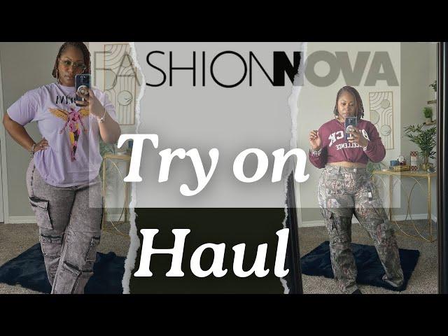 FASHION NOVA CARGO PANTS | MINI HAUL | THICK GIRL FRIENDLY