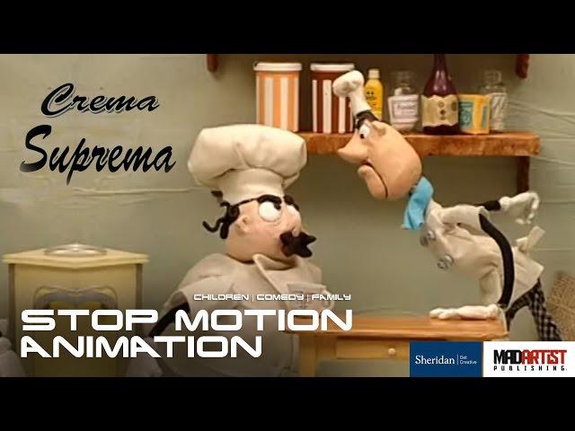 Stop Motion Animation "CREMA SUPREMA" Funny Short film by Ellenora Ventura & Sheridan College