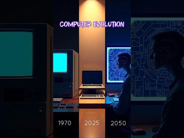 Computer  Evolution : 1970vs2025vs2050s+ .  #shorts #TechWars #FutureTech #ComputerHistory
