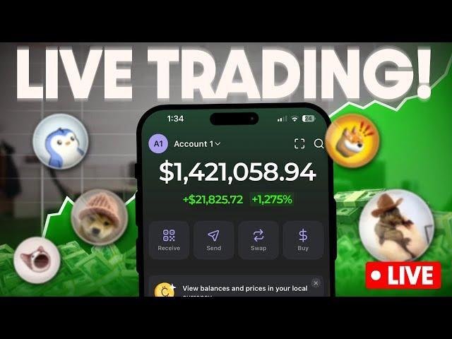 [LIVE] MEMECOIN TRADING | Time To Trench !links