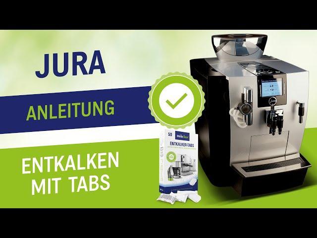 Jura mit Entkalker Tabs reinigen - Entkalkungstabletten für die Entkalkung