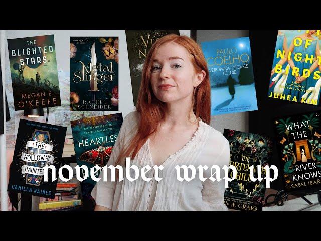 all the books i read and dnfed in november  booktok rant, metal slinger, blighted stars