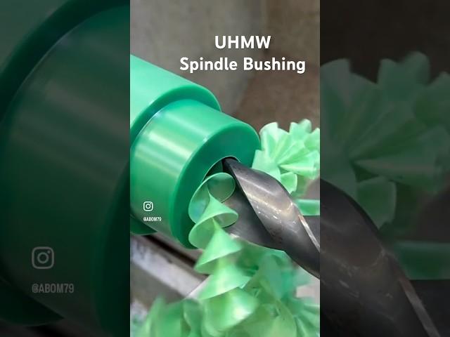 UHMW Spindle Bushing #abom79 #manualmachining #lathe #machineshop