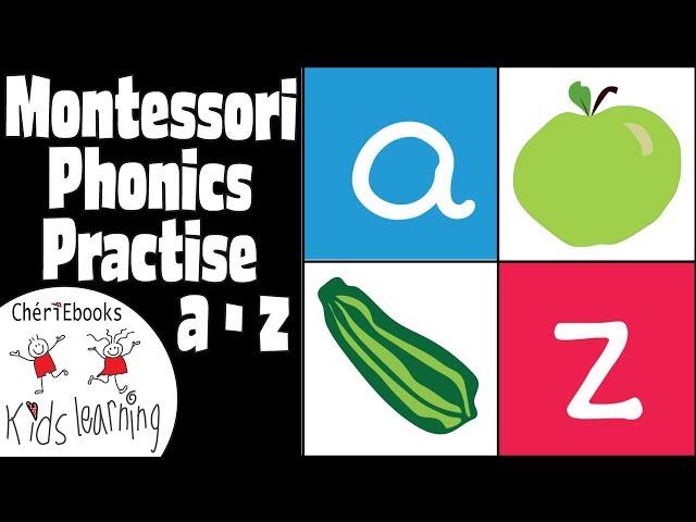 Montessori Phonics Activity with 3 Step Lesson | English Alphabet A to Z