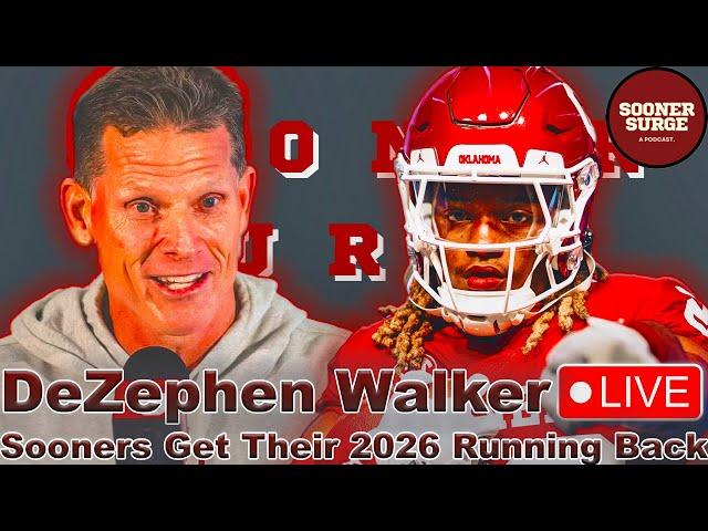 OU Football Live: Sooners Secure 2026 RB with commitment of 4 star DeZephen Walker