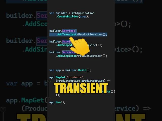 ASP.NET Core Service Lifetimes Explained #shorts
