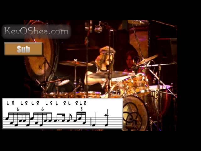  Advanced Drum Lesson  John Bonham Rock and Roll End Solo