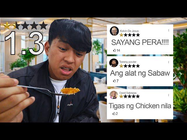 Eating at Makati's Worst-Reviewed Restaurant on Google Map