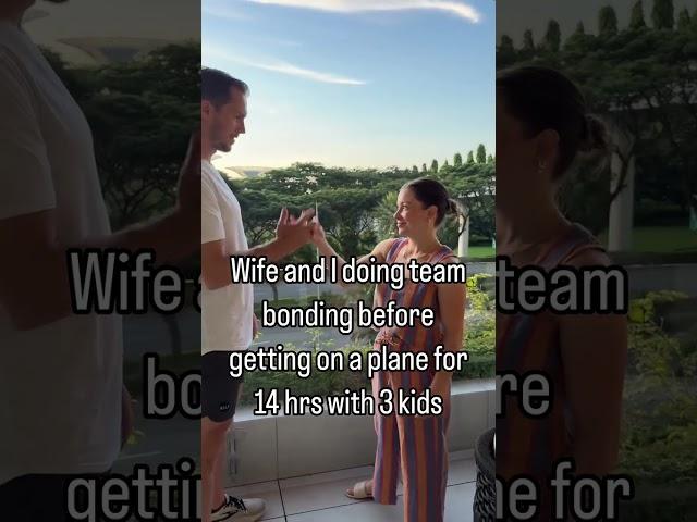 my wife and I do this before traveling with kids #shorts