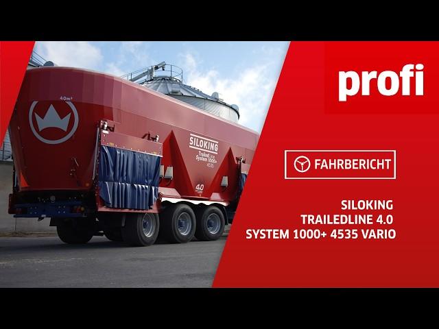 Futtermischwagen Siloking TrailedLine 4.0 System 1000+ 4535 Vario | profi #Fahrbericht