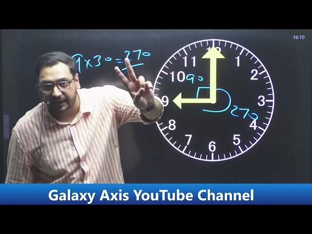 घड़ी (Clock) में Angle कैसे निकाले By Ashish Sir |Galaxy Axis Coaching Point #ashishantil#reasoning