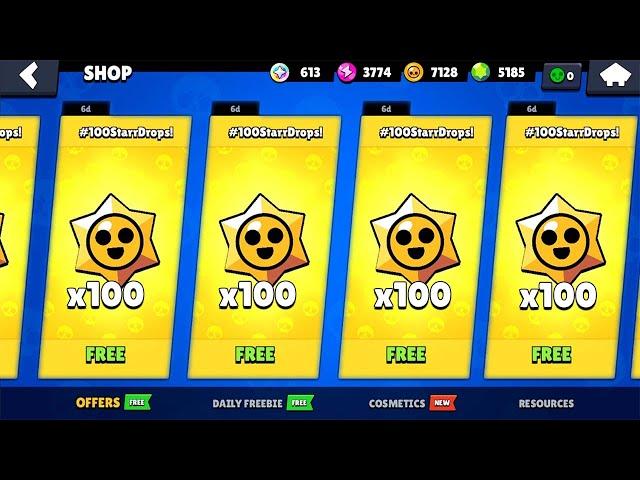 CLAIM GIFTS!!! 100X STARR OPENING LEGENDARY REWARDS 14 NEW BRAWLERS BRAWL STARS UPDATE!!!