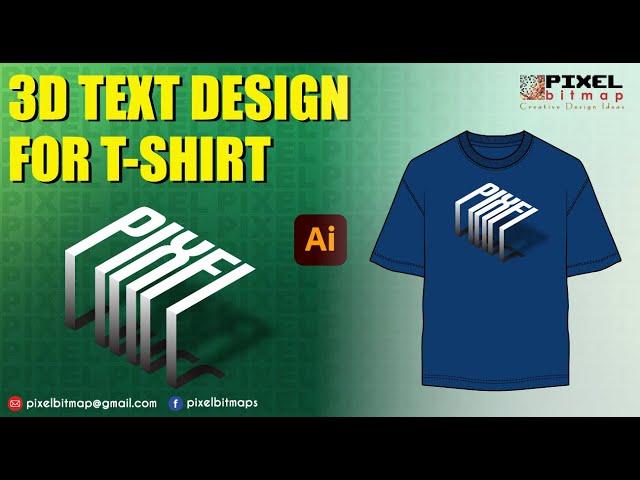 How to Create Stunning 3D Text Screen Print Designs for T-Shirts