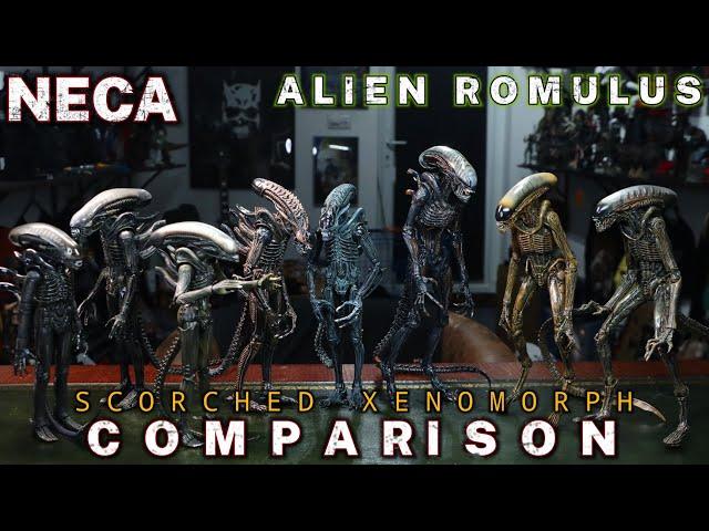 NECA ALIEN ROMULUS SCORCHED XENOMORPH COMPARISON