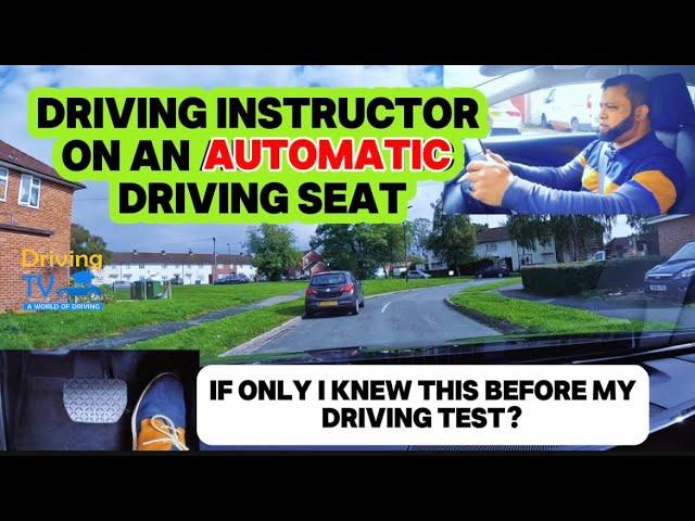 Driving Instructor On Driving Seat In An Automatic Car | If Only I Knew This Before My Driving Test