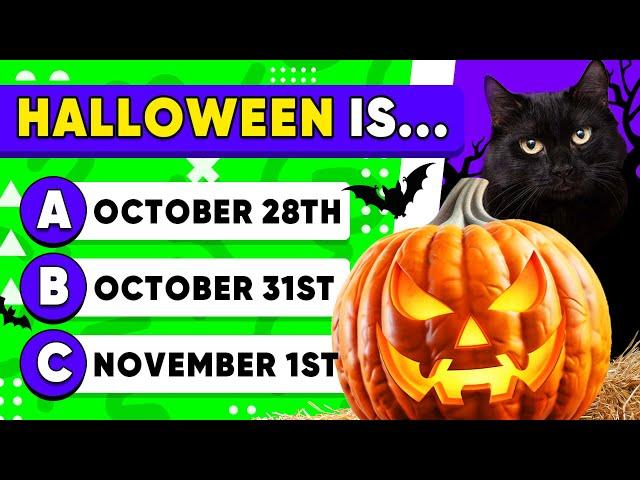 Halloween Trivia Quiz: 90 Halloween General Knowledge Trivia Questions and Answers Pub Quiz