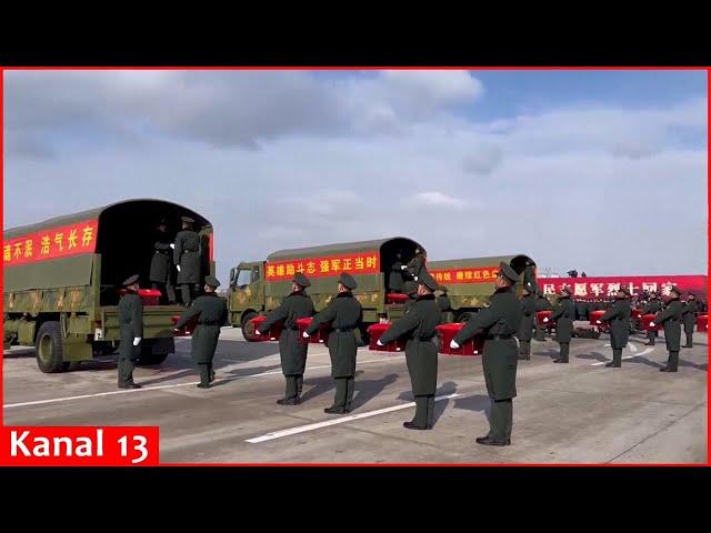 Remains of 43 Chinese martyrs in Korean War returned to homeland from ROK